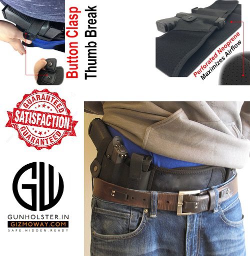 Neoprene Premium Hidden Belly Band Holster For Handgun Concealed Carry ...