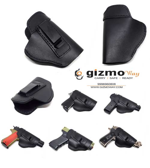 Universal Iwb Leather Holster For Medium Or Big Size Handgun Gunholster