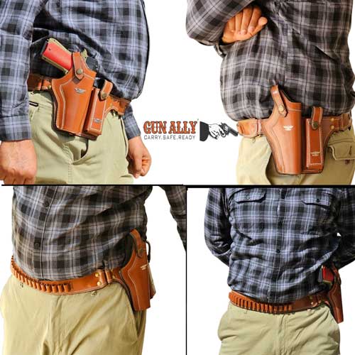 GunAlly Stylish and Quality leather Belt Holster for Colt 1911.45 ...