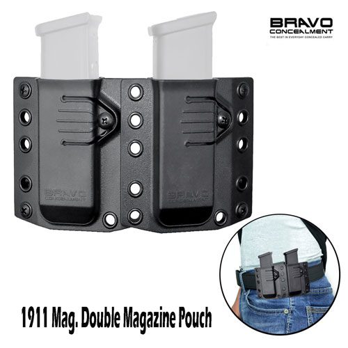 Bravo Concealment Double Magazine Pouch for 1911 .45 Magazines - Gunholster